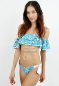 FLORAL PAISLEY TWO PIECE SWIMSUIT