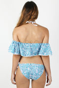 FLORAL PAISLEY TWO PIECE SWIMSUIT