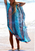 GEOMETRIC BEACH COVER UP DRESS